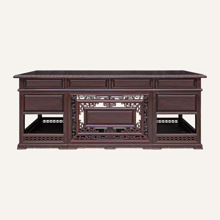 包脚回纹书桌·素面