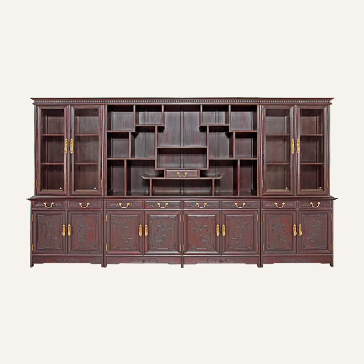 百宝书柜四组合