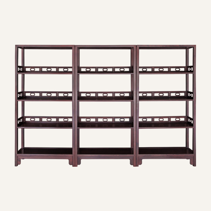 卡子花书架三组合