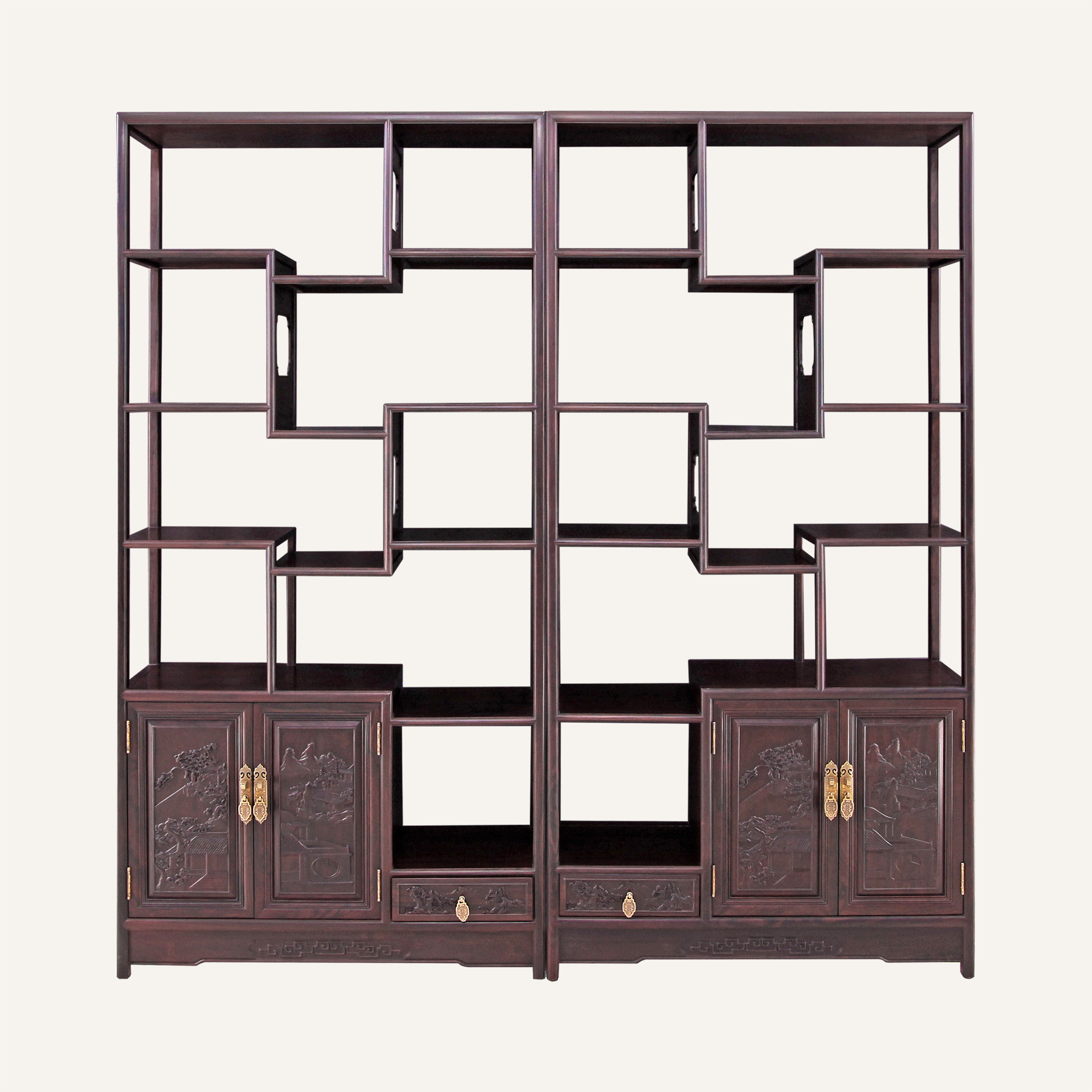 直角博古架组合