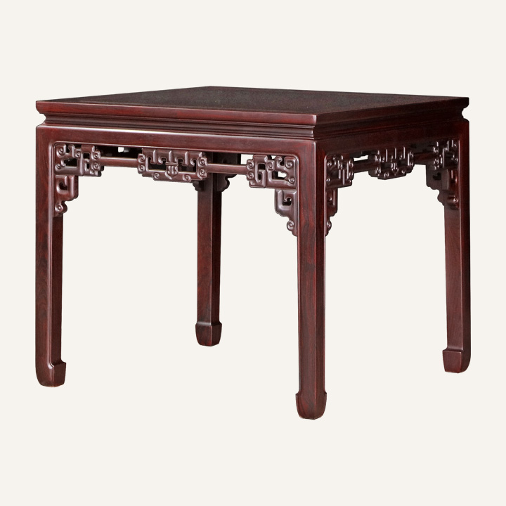 回纹方桌·马蹄腿