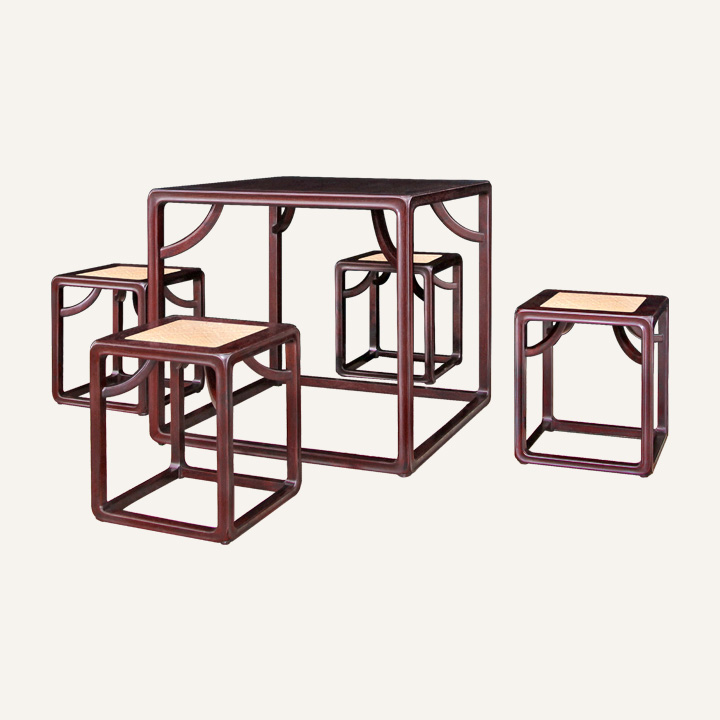 四方茶桌·藤面