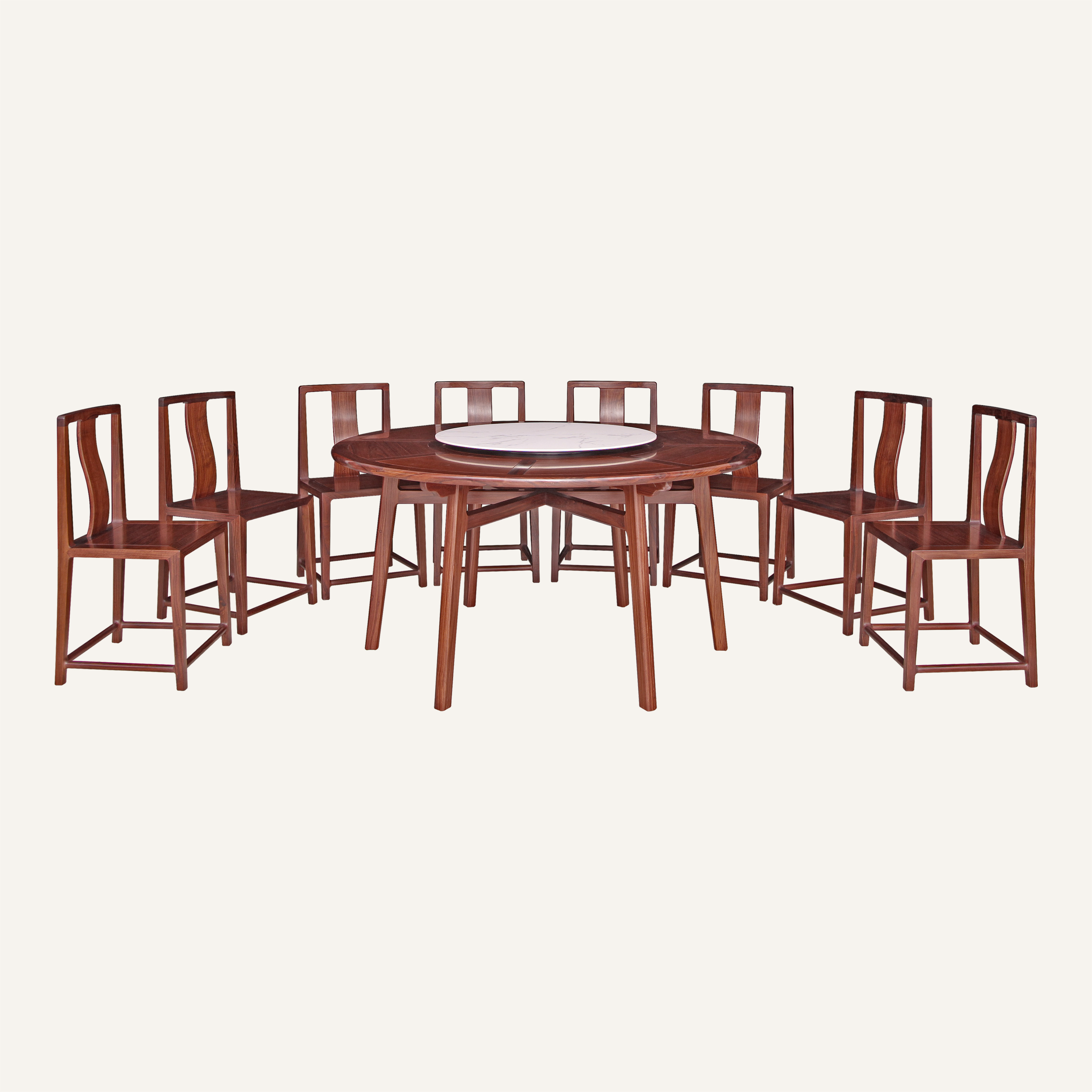 新中式圆桌九件套